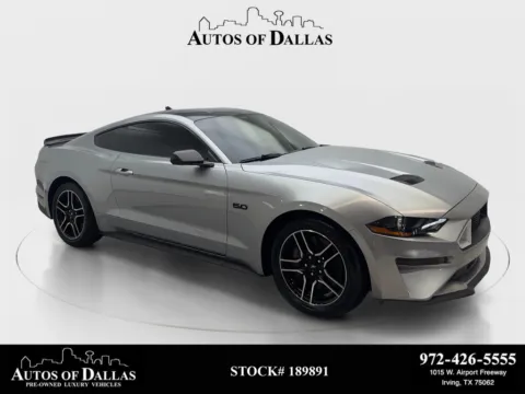 Silver 2020 Ford Mustang GT Premium for sale in Irving, TX