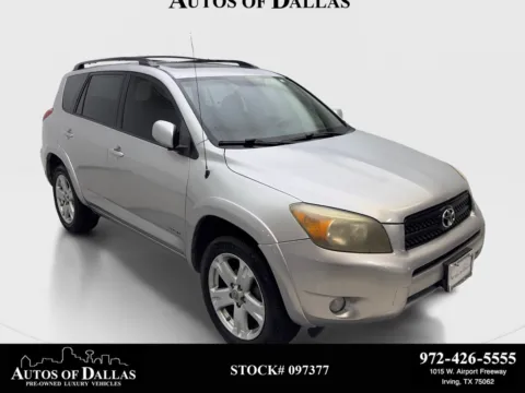 Silver 2008 Toyota RAV4 Sport for sale in Irving, TX
