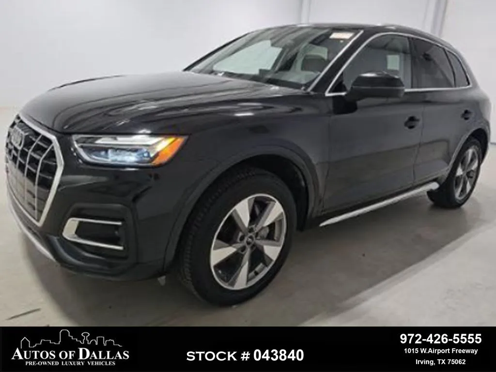Black 2023 Audi Q5 40 Premium for sale in Irving, TX