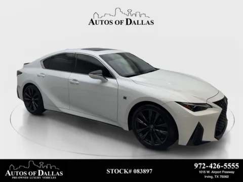 White 2025 Lexus IS 350 F SPORT Design for sale in Irving, TX