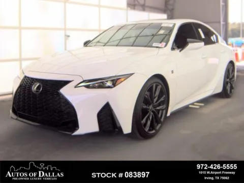White 2025 Lexus IS 350 F SPORT Design for sale in Irving, TX