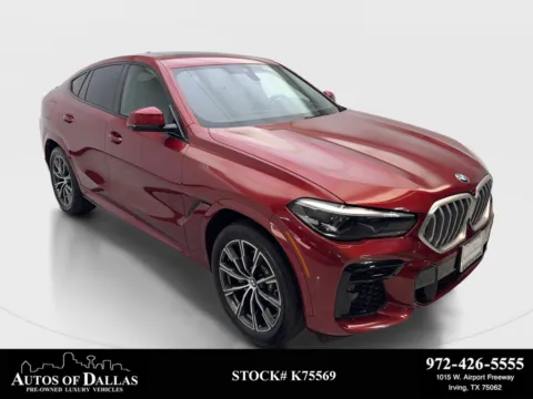 Red 2022 BMW X6 xDrive40i for sale in Irving, TX
