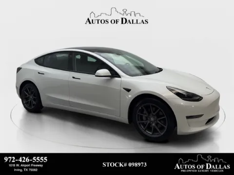White 2021 Tesla Model 3 Standard Range Plus for sale in Irving, TX
