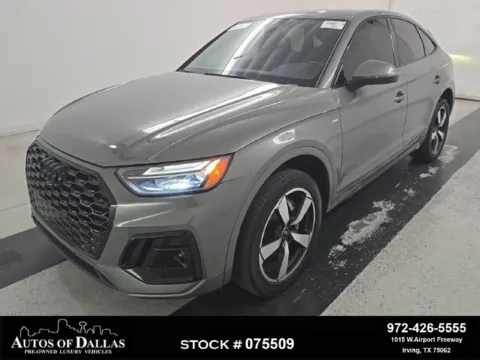 Gray 2023 Audi Q5 Sportback 45 S line Premium for sale in Irving, TX