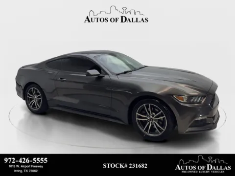 Gray 2017 Ford Mustang EcoBoost for sale in Irving, TX