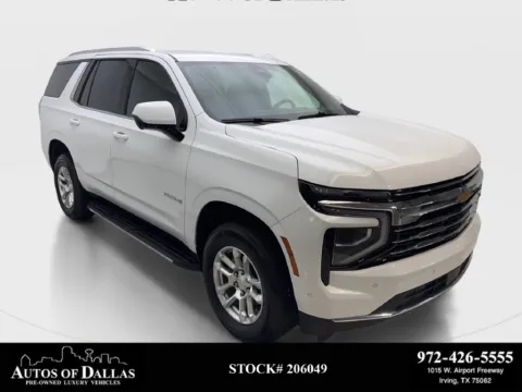 White 2025 Chevrolet Tahoe LT for sale in Irving, TX