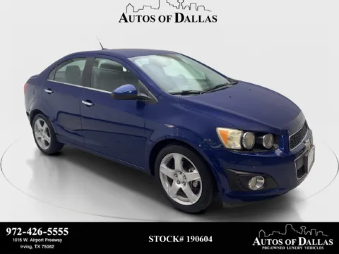 Blue 2014 Chevrolet Sonic LTZ for sale in Irving, TX