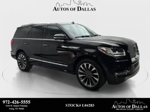Black 2020 Lincoln Navigator Reserve NAV,CAM,PANO,CLMT STS,BLIND SPOT,3RD ROW for sale in Irving, TX