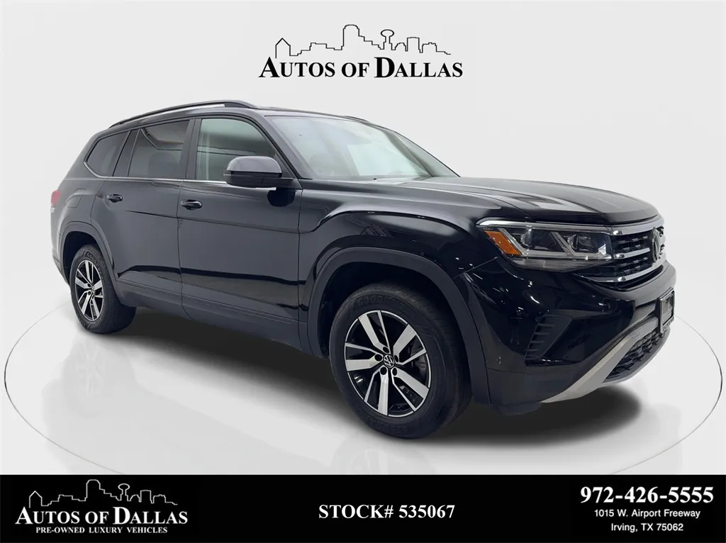 2022 Volkswagen Atlas 2.0T SE CAM,HTD STS,BLIND SPOT,18" WLS,3RD ROW for sale in Irving, TX