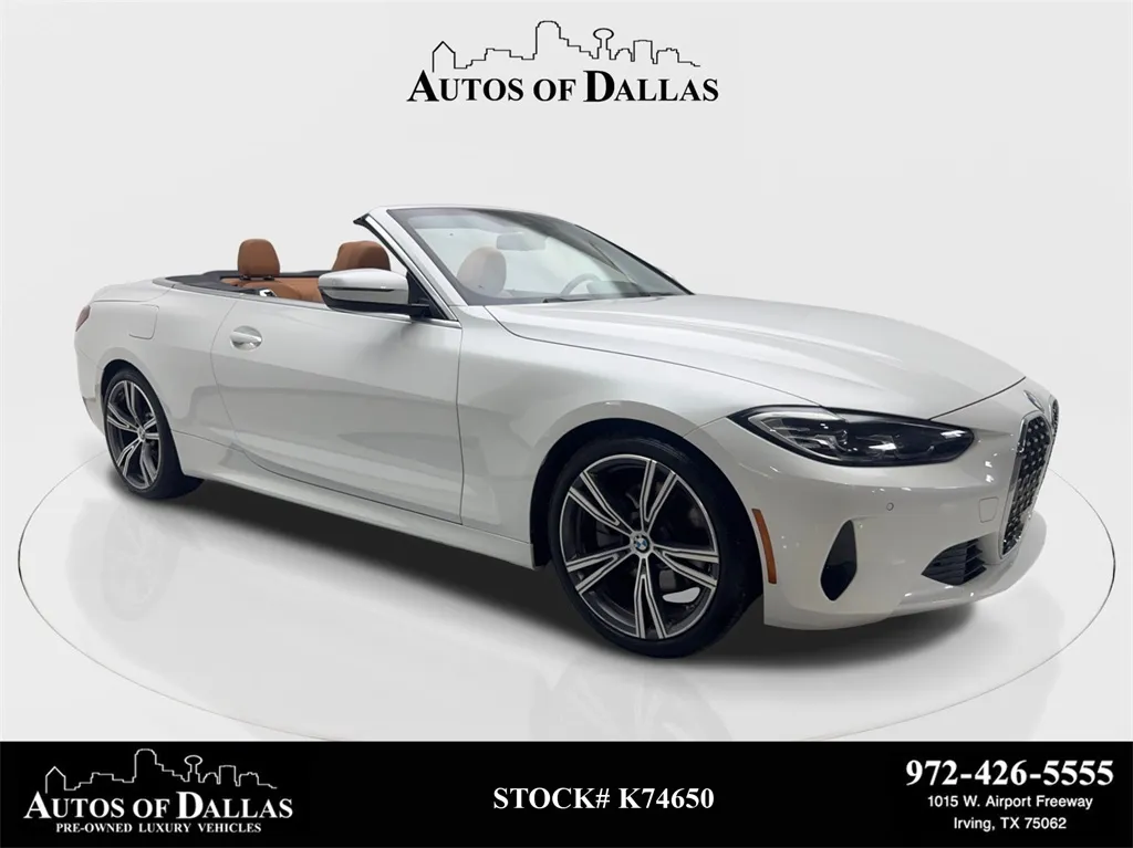 2022 BMW 4 Series 430i Convertible SPORT LINE,NAV,CAM,HTD STS,BLIND for sale in Irving, TX
