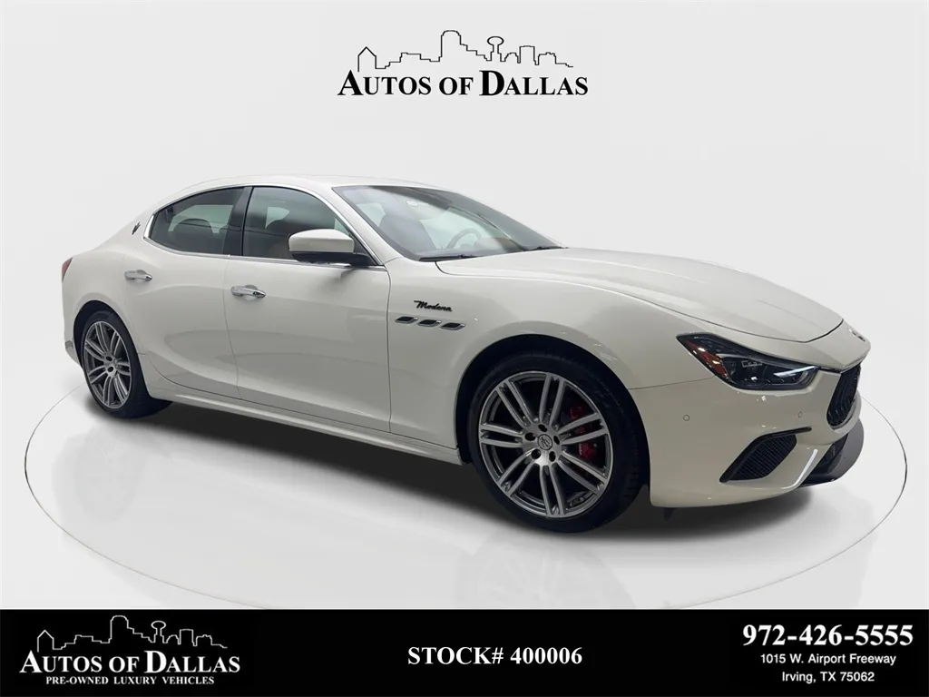 2022 Maserati Ghibli Modena NAV,CAM,SUNROOF,HTD STS,BLIND SPOT,20" WLS for sale in Irving, TX