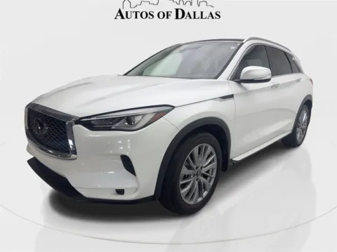Photos of 2023 INFINITI QX50 LUXE CAM,PANO,HTD STS,BLIND SPOT,19" WHLS for sale in Irving, TX at Autos of Dallas - Irving