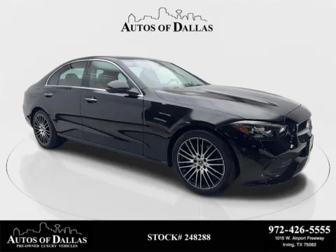 Black 2025 Mercedes-Benz C-Class C 300 NAV,CAM,SUNROOF,HTD STS,BLIND SPOT for sale in Irving, TX