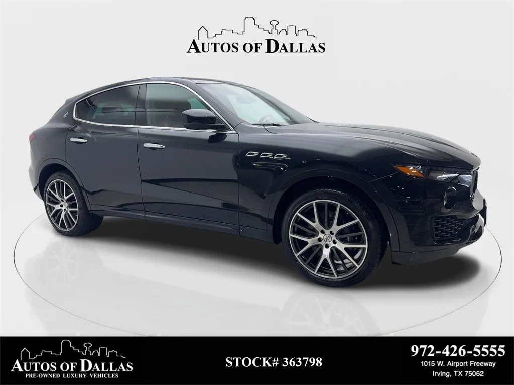 Black 2021 Maserati Levante S NAV,CAM,PANO,HTD STS,BLIND SPOT,21" WHLS for sale in Irving, TX