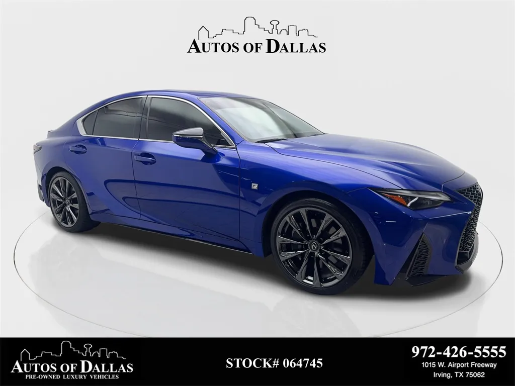 2023 Lexus IS 350 F SPORT CAM,SUNROOF,CLMT STS,BLIND SPOT,19" WL for sale in Irving, TX