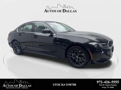 Black 2025 BMW 3 Series 330i SPORT LINE,NAV,CAM,SUNROOF,BLIND SPOT for sale in Irving, TX