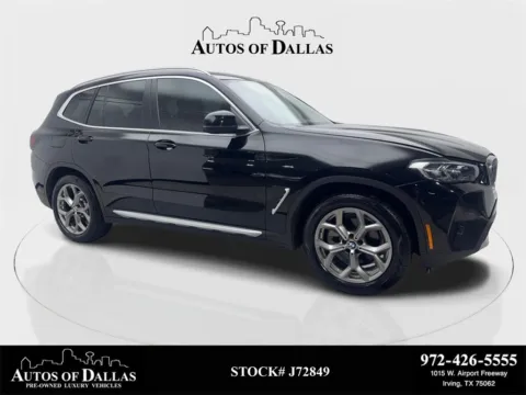 Black 2022 BMW X3 sDrive30i X LINE,NAV,CAM,PANO,HTD STS,BLIND SPOT for sale in Irving, TX