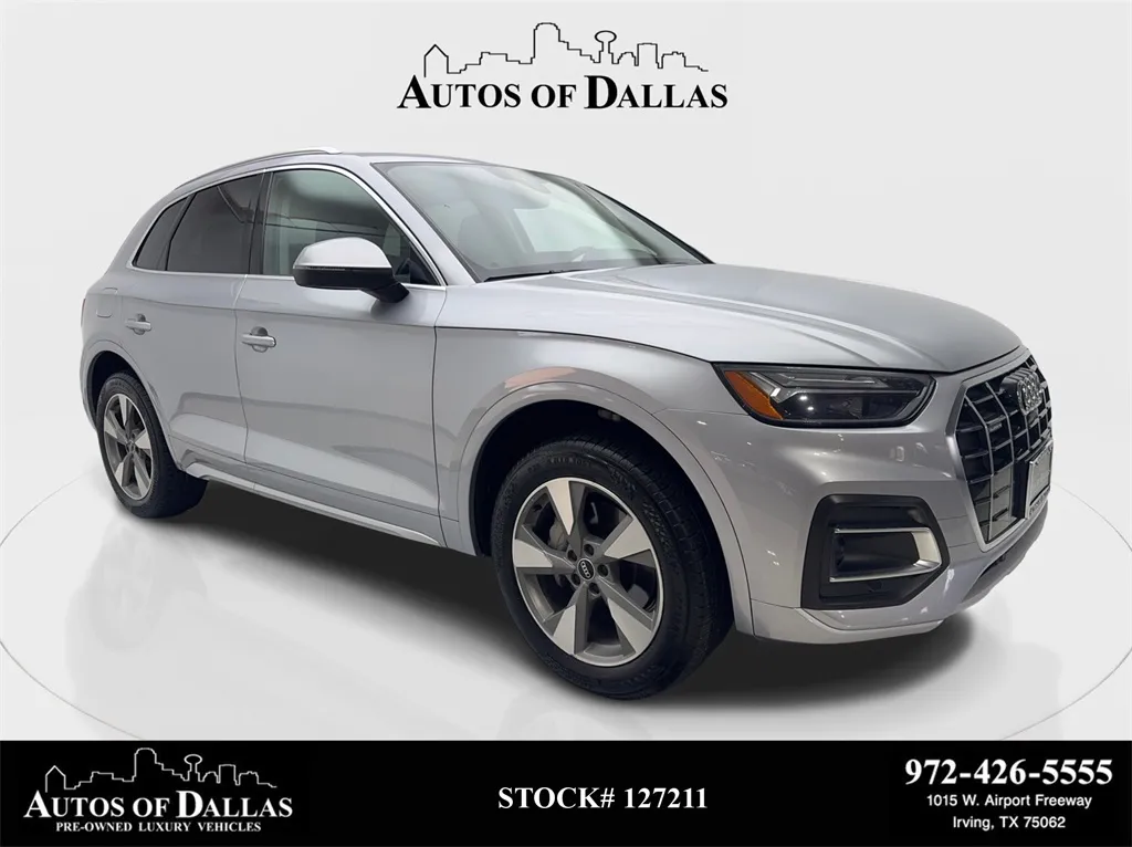 Silver 2022 Audi Q5 40 Premium Plus CAM,PANO,HTD STS,BLIND SPOT,19" WL for sale in Irving, TX