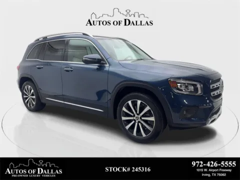 Gray 2022 Mercedes-Benz GLB 250 NAV,CAM,PANO,HTD STS,BLIND SPOT,3RD ROW for sale in Irving, TX