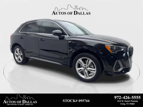Black 2022 Audi Q3 Premium CAM,PANO,HTD STS,BLIND SPOT,19" WHLS for sale in Irving, TX