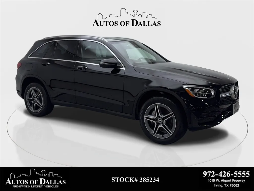 Black 2022 Mercedes-Benz GLC 300 AMG NIGHT PKG,NAV,CAM,PANO,BLIND SPOT for sale in Irving, TX
