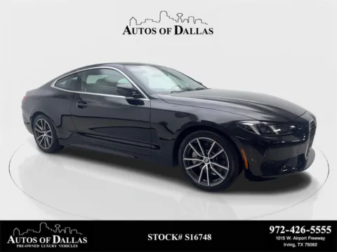 Black 2025 BMW 4 Series 430i xDrive SPORT LINE,NAV,CAM,SUNROOF,BLIND SPOT for sale in Irving, TX