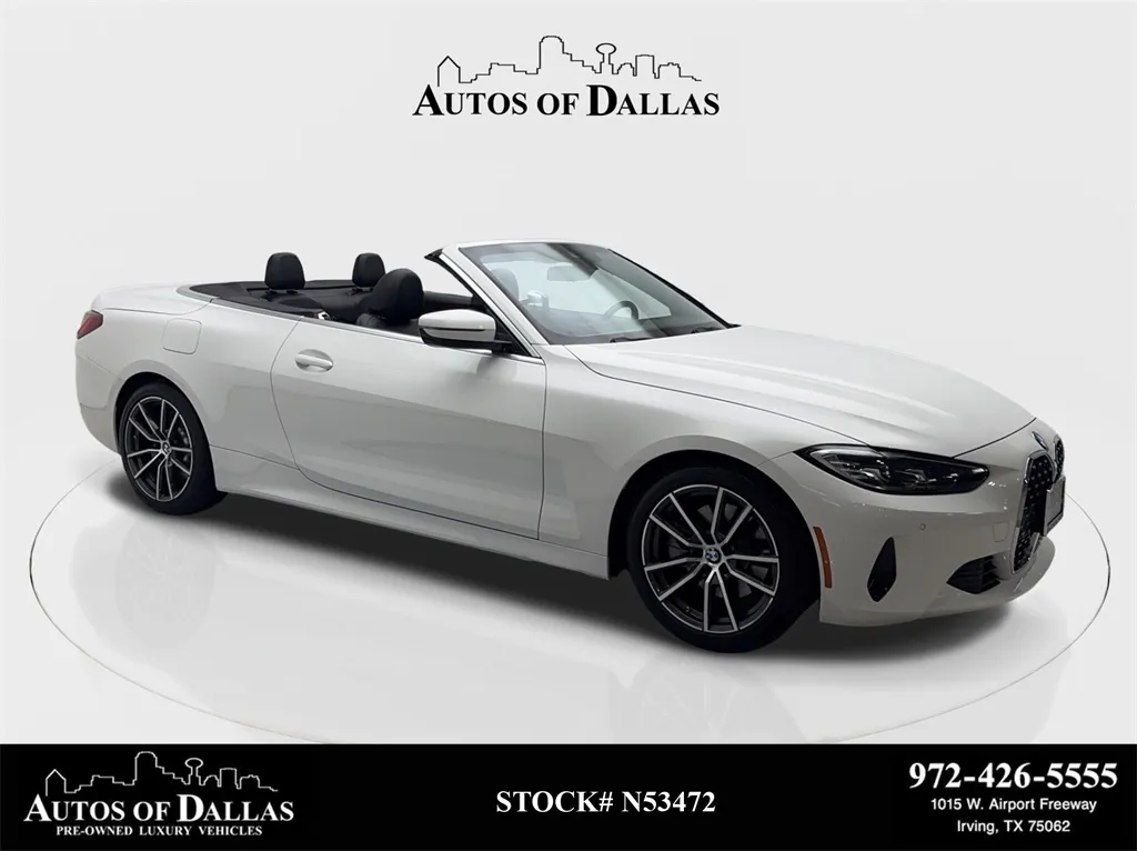 2024 BMW 4 Series 430i Convertible NAV,CAM,HTD STS,BLIND SPOT for sale in Irving, TX