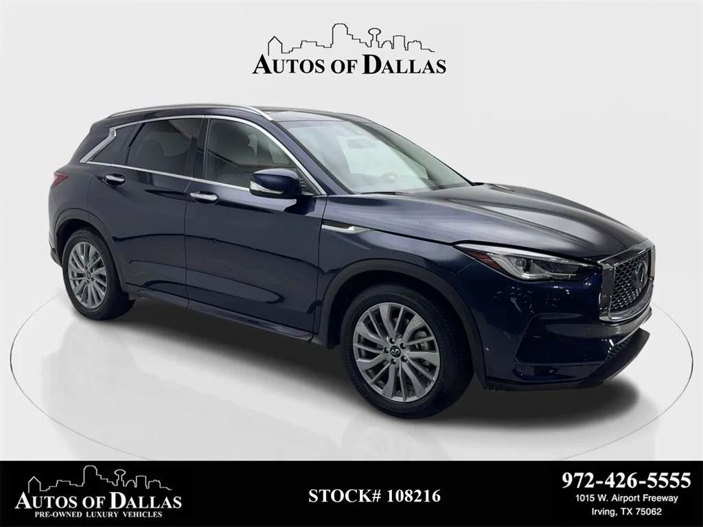 2024 INFINITI QX50 LUXE CAM,PANO,HTD STS,BLIND SPOT,19" WLS