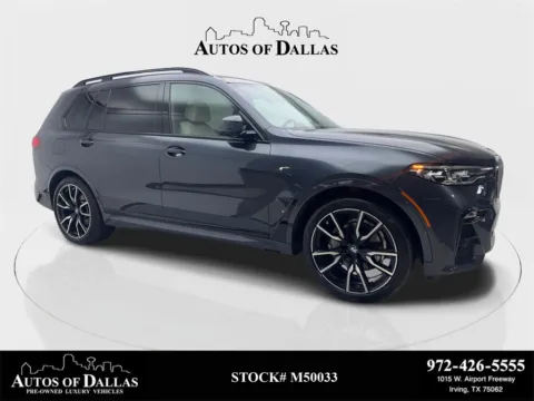 Gray 2022 BMW X7 xDrive40i M SPORT,NAV,CAM,PANO,CLMT STS,HEADS UP,2 for sale in Irving, TX