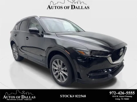 Black 2020 Mazda CX-5 Grand Touring CAM,SUNROOF,HTD STS,BLIND SPOT,19" W for sale in Irving, TX