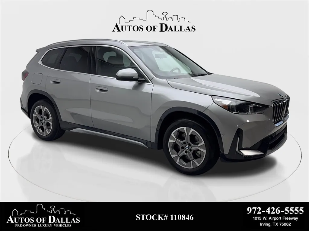 Silver 2025 BMW X1 xDrive28i X LINE,NAV,CAM,PANO,HTD STS,BLIND SPOT for sale in Irving, TX