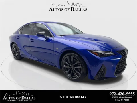 Blue 2025 Lexus IS 350 F SPORT Design CAM,SUNROOF,CLMT STS,BLIND SPOT for sale in Irving, TX