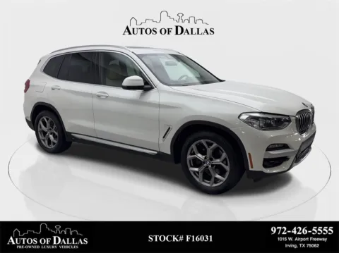 White 2021 BMW X3 sDrive30i X LINE,NAV,CAM,PANO,HTD STS,BLIND SPOT for sale in Irving, TX