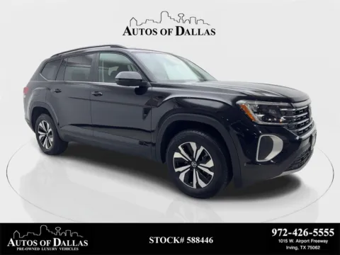 Black 2024 Volkswagen Atlas 2.0T SE CAM,HTD STS,BLIND SPOT,3RD ROW for sale in Irving, TX
