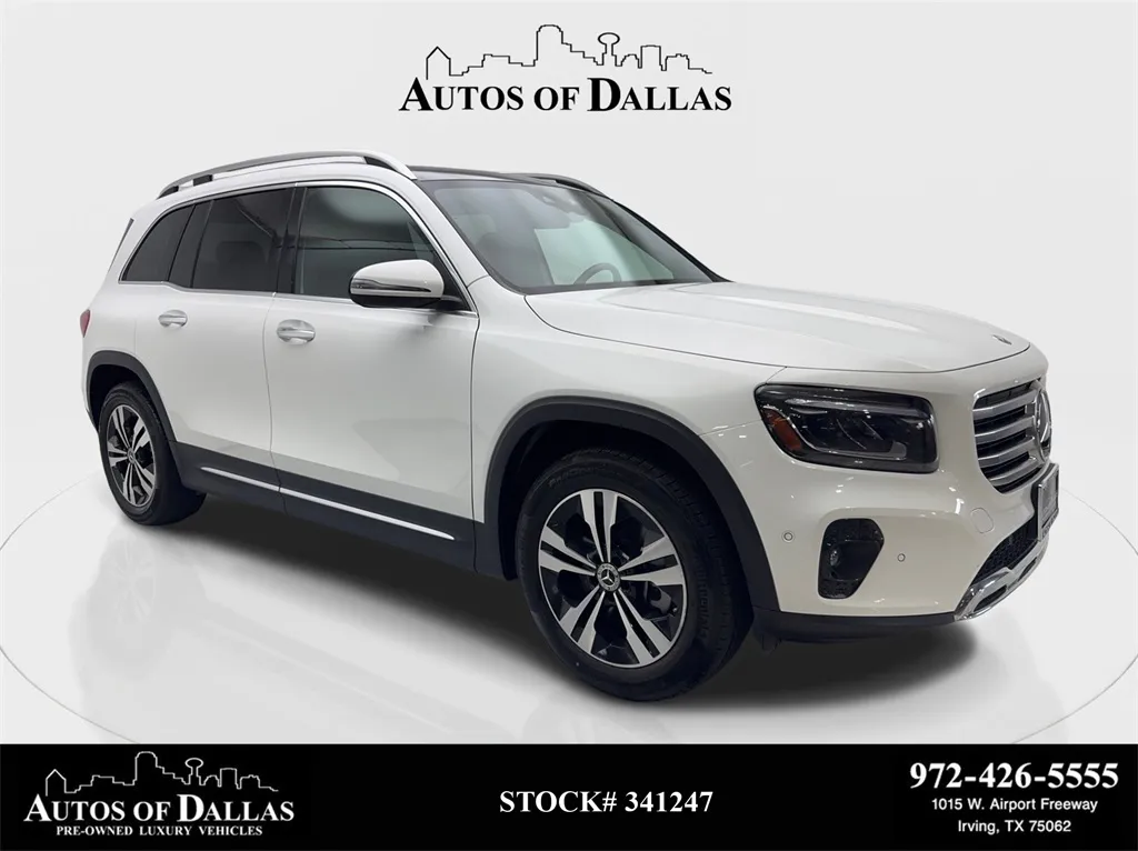 White 2024 Mercedes-Benz GLB 250 NAV,CAM,PANO,HTD STS,BLIND SPOT,3RD ROW for sale in Irving, TX