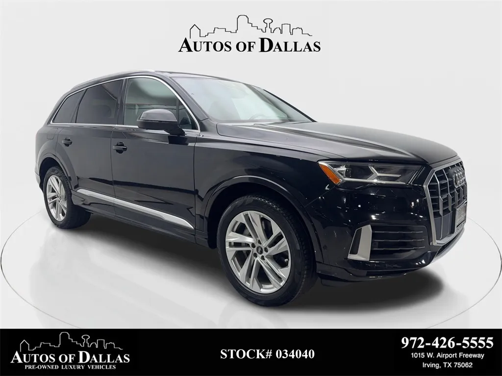 2021 Audi Q7 55 Premium NAV,CAM,PANO,HTD STS,BLIND SPOT,3RD ROW