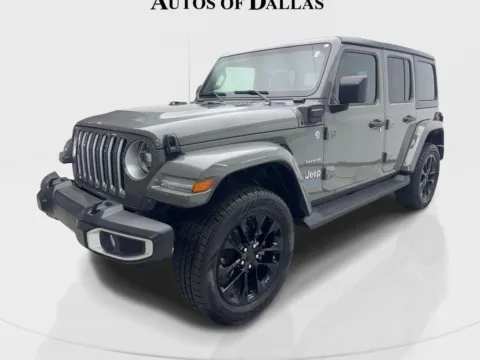 Photos of 2021 Jeep Wrangler Unlimited Sahara 4xe for sale in Irving, TX at Autos of Dallas - Irving