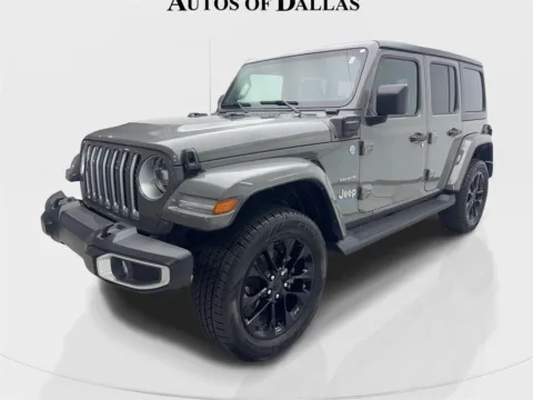Photos of 2021 Jeep Wrangler Unlimited Sahara 4xe for sale in Irving, TX at Autos of Dallas - Irving