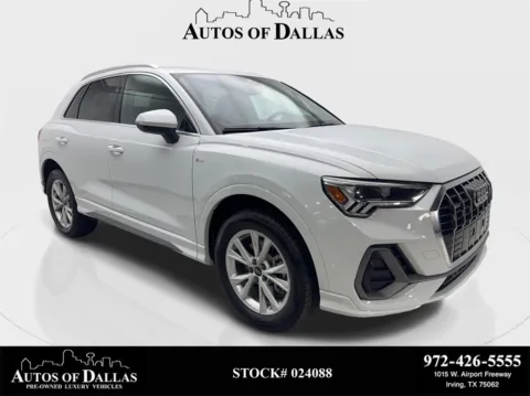 White 2025 Audi Q3 Premium CAM,PANO,HTD STS,BLIND SPOT,18" WLS for sale in Irving, TX