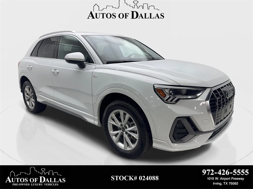 White 2025 Audi Q3 Premium CAM,PANO,HTD STS,BLIND SPOT,18" WLS for sale in Irving, TX