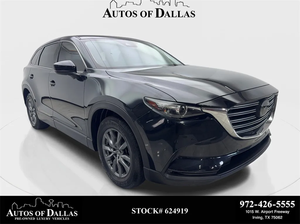 Black 2022 Mazda CX-9 Touring CAM,SUNROOF,HTD STS,BLIND SPOT,3RD ROW for sale in Irving, TX
