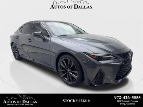 Gray 2024 Lexus IS 350 F SPORT Design CAM,SUNROOF,CLMT STS,BLIND SPOT for sale in Irving, TX