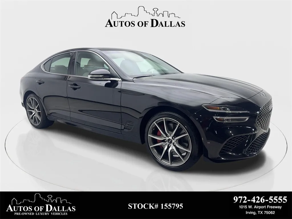 Black 2025 Genesis G70 2.5T NAV,CAM,HTD STS,BLIND SPOT,19" WHLS for sale in Irving, TX