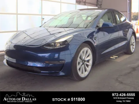 Blue 2023 Tesla Model 3 NAV,CAM,PANO,HTD STS,BLIND SPOT,19" WHLS for sale in Irving, TX