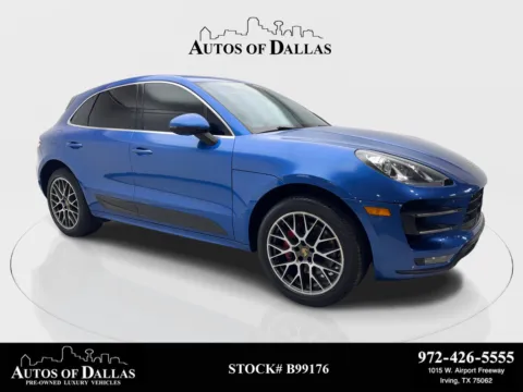 Blue 2015 Porsche Macan Turbo for sale in Irving, TX