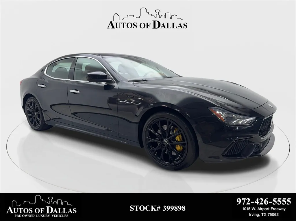 2022 Maserati Ghibli Modena Q4 NAV,CAM,SUNROOF,HTD STS,BLIND SPOT