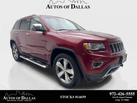 Red 2015 Jeep Grand Cherokee Limited for sale in Irving, TX