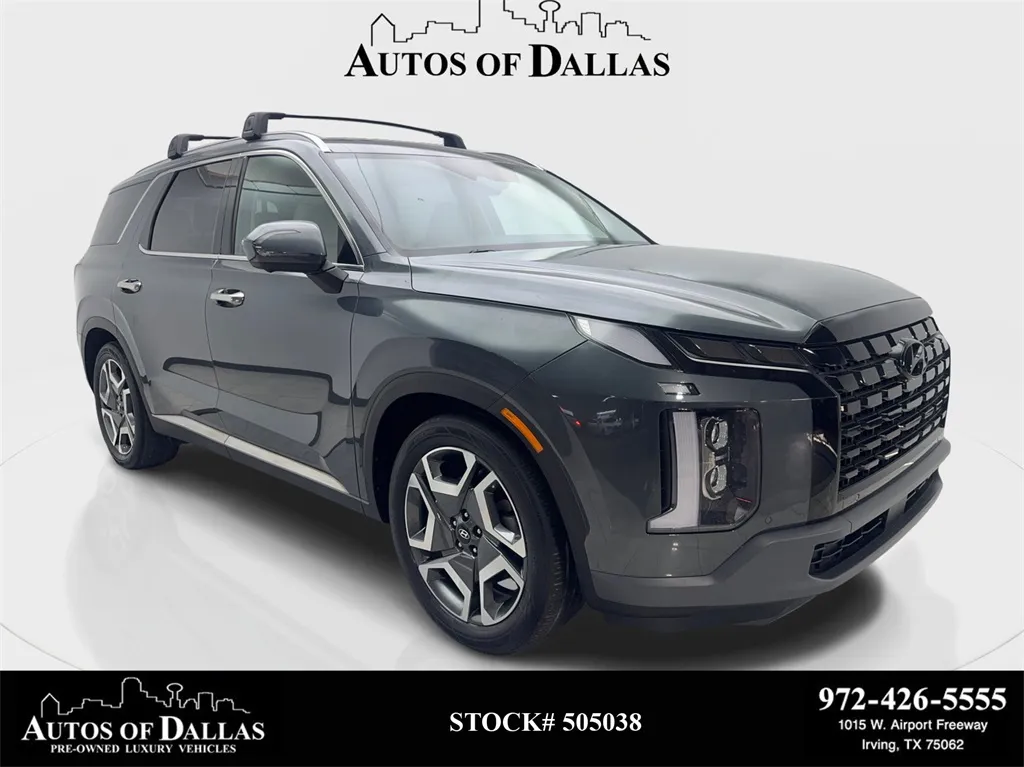 Gray 2023 Hyundai Palisade Limited NAV,CAM,SUNROOF,4-CLMT STS,BLIND SPOT,3RD for sale in Irving, TX