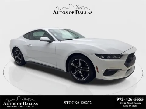 White 2024 Ford Mustang EcoBoost Premium Convertible CAM,CLMT STS,18" WLS for sale in Irving, TX