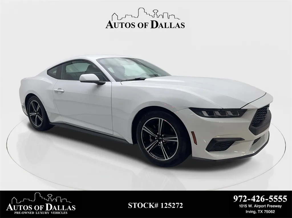White 2024 Ford Mustang EcoBoost Premium Convertible CAM,CLMT STS,18" WLS for sale in Irving, TX